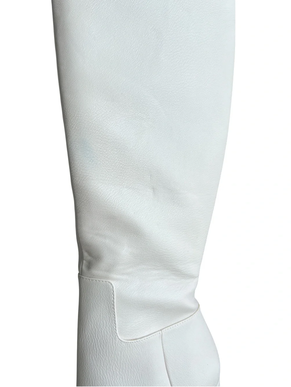 Jessica Simpson Akemi White Over The Knee Pointed Toe Boots Size 7 Block Heel